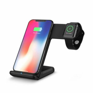 Qi Wireless Charger Fast Charging Stand For Apple iWatch 3 2 iPhone [WC03]