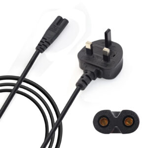 2Prong 3 Pin AC Power Cord Cable for Dell IBM Hp Notebook Computer Charger Ue [OW2P]