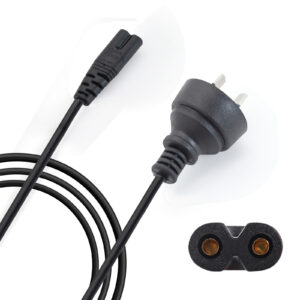 2 Prong 2Pin AC Power Cord Cable for Dell IBM Hp Notebook Computer Charger Ue [OC2P]